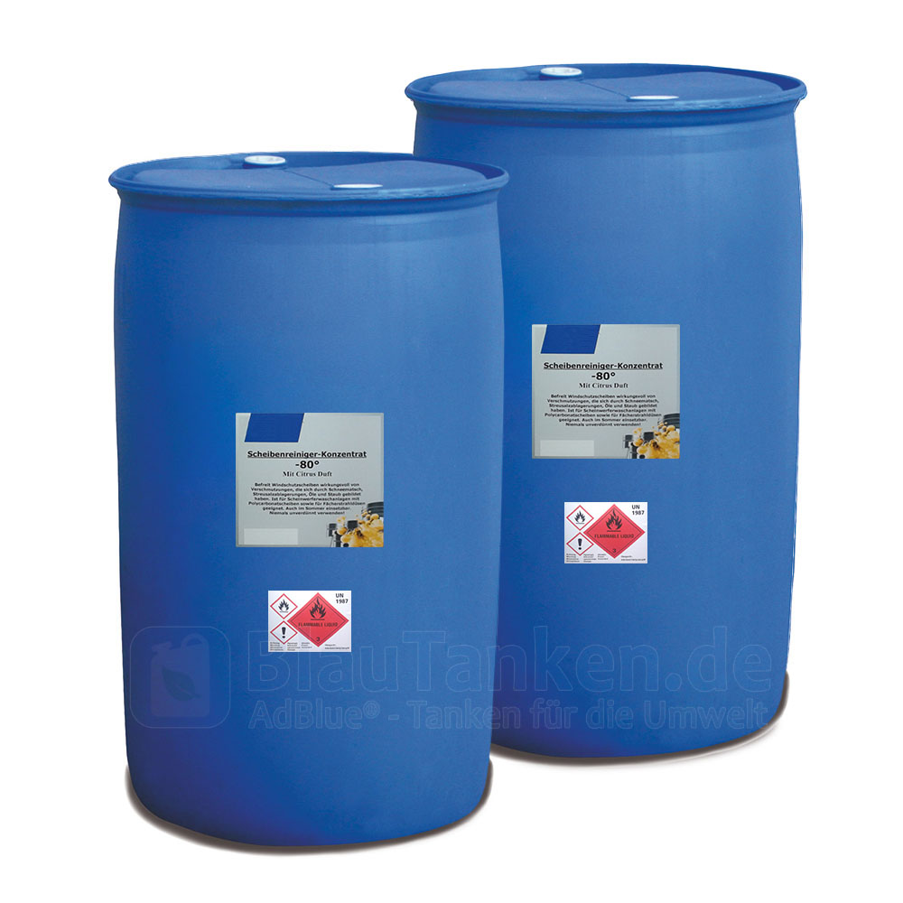 Scheibenfrostschutz Konzentrat gebrauchsfertig -30°C Winter Scheibenreiniger Auto, 2x 200 Liter Fass
